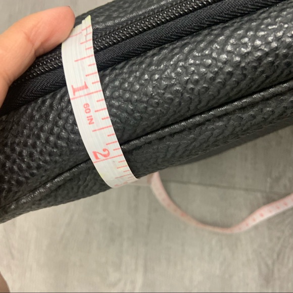 Brics Black Pebbled Leather Mens Crossbody Bag - Picture 6 of 6